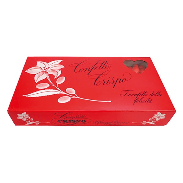 *CONFETTI ROSSI CON MANDORLA IN CONFEZIONE DA KG 1