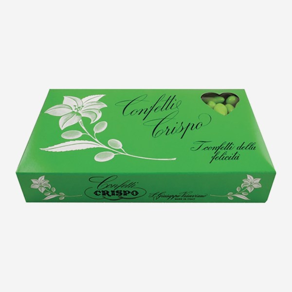 *CONFETTI VERDI CON MANDORLA IN CONFEZIONE DA KG 1