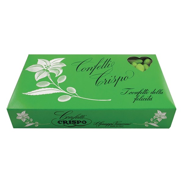 *CONFETTI VERDI CON MANDORLA IN CONFEZIONE DA KG 1