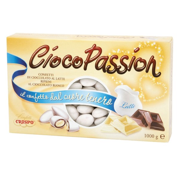 CONFETTI CIOCOPASSION BIANCHI IN CONFEZIONE DA KG 1