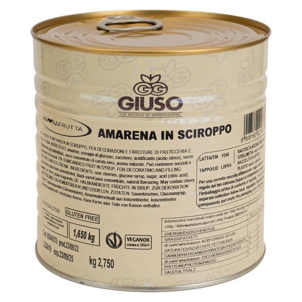 AMARENA INTERA TANTOFRUTTO CAL16/18 IN SCIROPPO KG2,75(02004275)