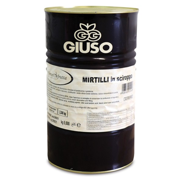 MIRTILLI IN SCIROPPO AMORDIFRUTTA DA KG 2,75 (020AQ275)