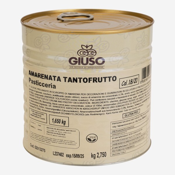 AMARENATA 18/20 TANTOFRUTTO PASTICC IN SCIROPPO KG2,75(02013275)