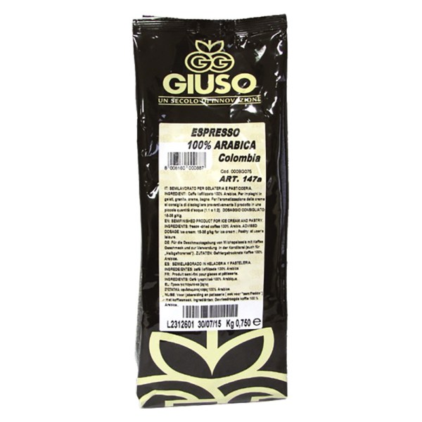 ESPRESSO 100% ARABICA COLOMBIA GR 750(CAFFE' SOLUBILE)(000BG075)