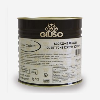 SCORZONE CUBETTONE 12X12 ARANCIA IN SCIROPPO AMORDIFRUTTA KG2,75