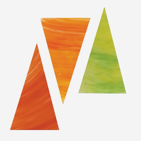 TRIANGOLI ARCOBALENO 3,8X2,4CM DA 540PZ (1034726)