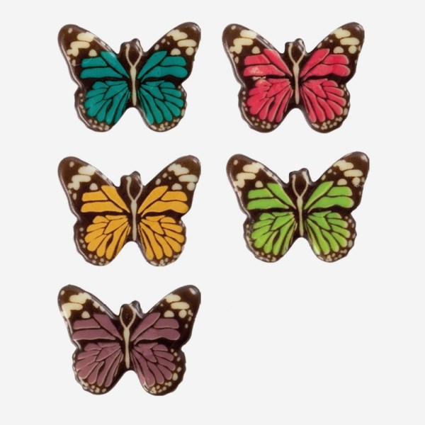FARFALLE ASSORTITE COLORATE DI CIOCC. 3,6X2,9 CM PZ120 (2034787)