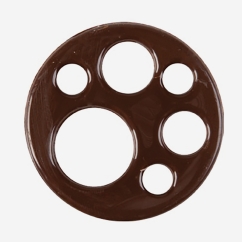 CERCHIO FONDENTE BUCHERELLATO 5CM DA 75 PZ (2034847)