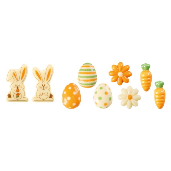 ASSORTIMENTO PASQUA CIOCCOLATO (CONIGLI-UOVA-FIORI-CAROTE)180PZ