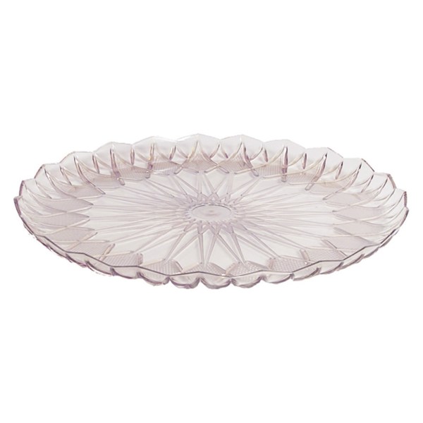 VASSOI ROTONDI STELLA DIAM.CM 18 KG 10 TRASPARENTI