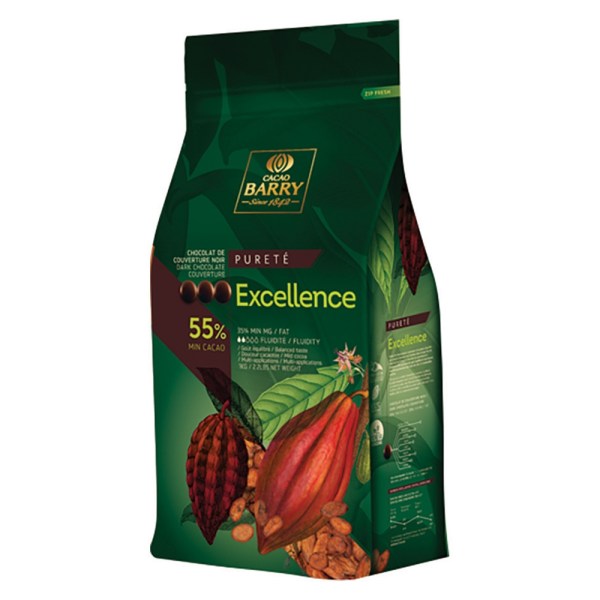 CIOCCOLATO FONDENTE EXCELLENCE 55% DA 5 KG CALLETS