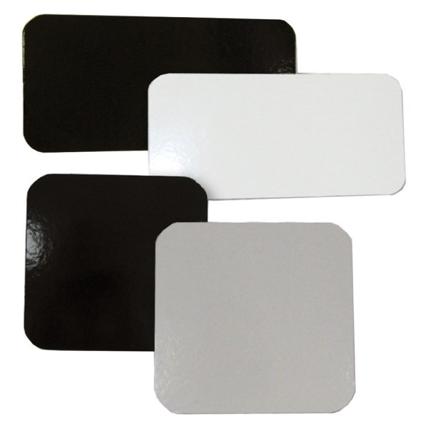 PIATTI RENOIR QUADRATI CM 32x32 BIANCO/NERO KG10