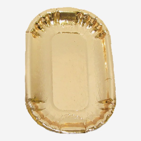 VASSOI MONOPORZIONE RETTANGOLARI ORO PZ 50 CM 13,5 X 8,5