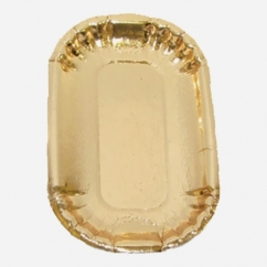 VASSOI MONOPORZIONE RETTANGOLARI ORO PZ 50 CM 13,5 X 8,5