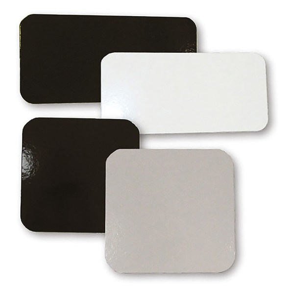 PIATTI RENOIR QUADRATI CM 22x22 BIANCO/NERO KG 10