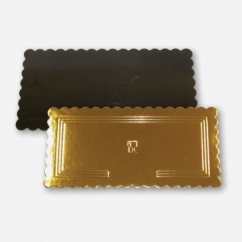 SOTTOTRONCHI ORO/NERO BORDO FESTONATO CM46X66 KG10