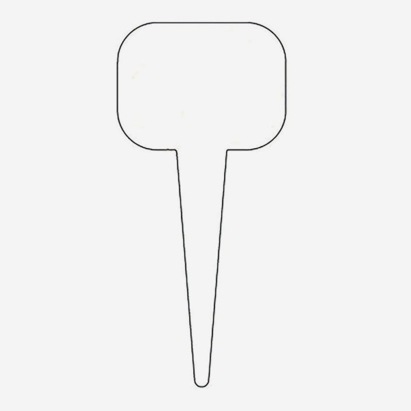 SEGNAGUSTO NEUTRO 15X7 CM BIANCO IN CONFEZIONE DA 10 PZ