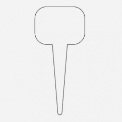 SEGNAGUSTO NEUTRO 15X7 CM BIANCO IN CONFEZIONE DA 10 PZ