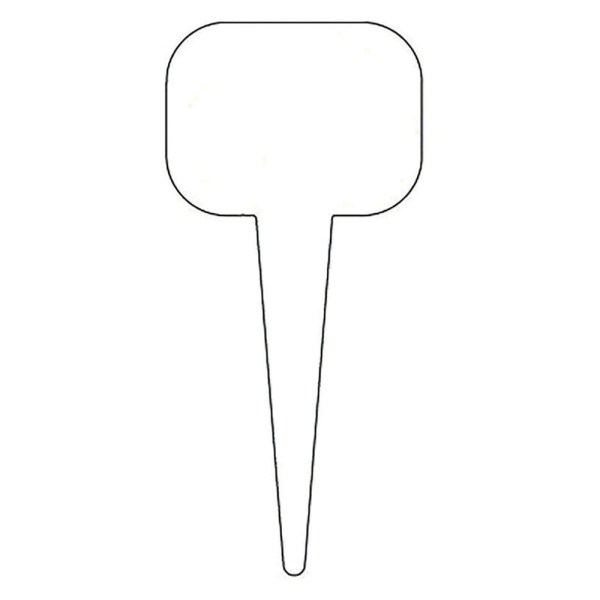 SEGNAGUSTO NEUTRO 15X7 CM BIANCO IN CONFEZIONE DA 10 PZ