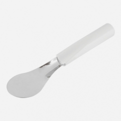 SPATOLA GELATO MANICO BIANCO  27 CM IN ACCIAIO INOX