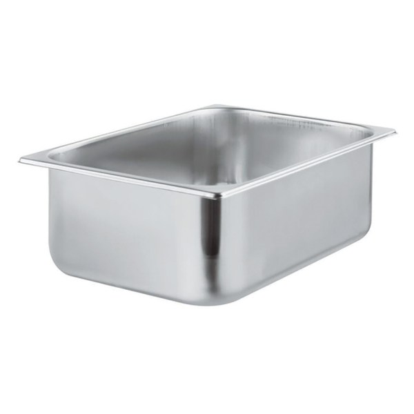 BACINELLA GELATO 36X25X8 CM 5 LT IN ACCIAIO INOX