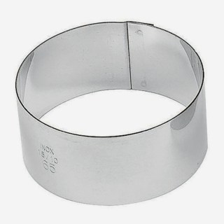 *MONACHELLE TONDE SET 6 PZ 4X3 CM IN ACCIAIO INOX