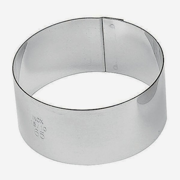 *MONACHELLE TONDE SET 6 PZ 4X3 CM IN ACCIAIO INOX