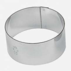 *MONACHELLE TONDE SET 6 PZ 4X3 CM IN ACCIAIO INOX