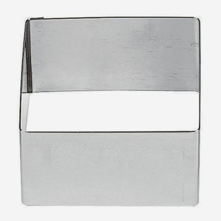 *MONACHELLE QUADRATE SET 6 PZ 5X5X3 CM IN ACCIAIO INOX