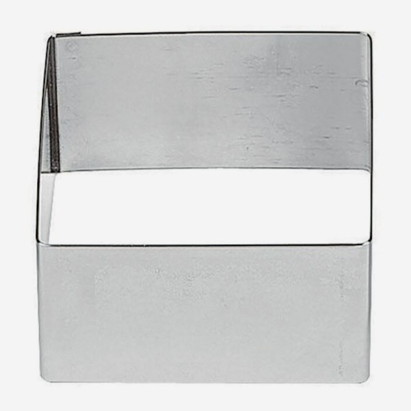 *MONACHELLE QUADRATE SET 6 PZ 5X5X3 CM IN ACCIAIO INOX