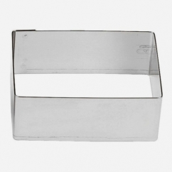 *MONACHELLE RETTANGOLO SET 6 PZ 5X3,5X3 CM IN ACCIAIO INOX