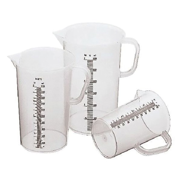 CARAFFA GRADUATA DIAM 12,5 CM/ H 14,5 CM/ LT 1 IN POLIPROPILENE