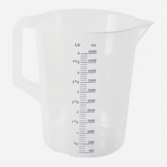 CARAFFA GRADUATA DIAM 19 CM/ H 24 CM/ LT 5 IN POLIPROPILENE