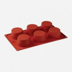 STAMPO MUFFIN SILICONE DIAM 70MM H 40 ML 130 6 FORME