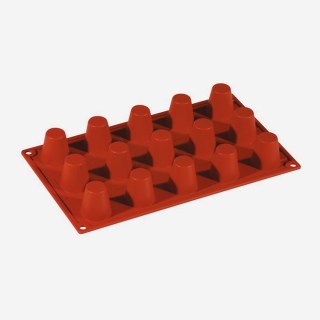 Stampo Babà Piccolo Silicone 15 Forme 35 mm