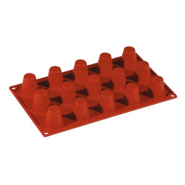Stampo Babà Piccolo Silicone 15 Forme 35 mm