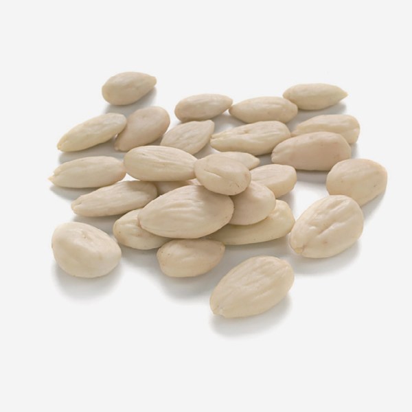 MANDORLE PELATE CALIBRO 36/38 IN CONFEZIONE KG1