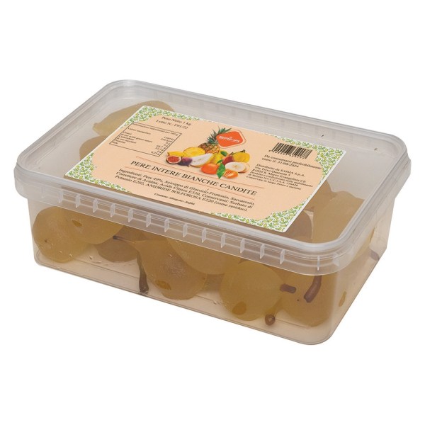 PERE BIANCHE PICCOLE CANDITE IN CONFEZIONE DA KG 1