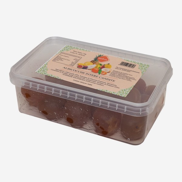 ALBICOCCHE PICCOLE CON NOCCIOLO CANDITE IN CONFEZIONE DA KG 1