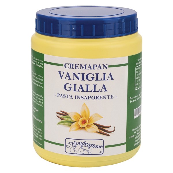 PASTA INSAPORENTE CREMAPAN VANIGLIA GIALLA DA KG 1