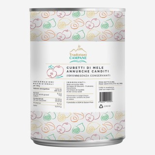 MELA ANNURCA IGP A CUBETTI 10X10 IN SCIROPPO DA KG 5