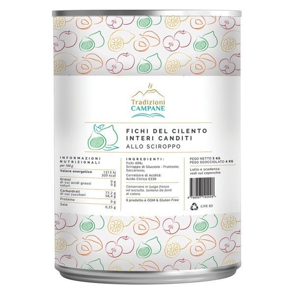 FICHI DEL CILENTO INTERI IN SCIROPPO DA KG 5