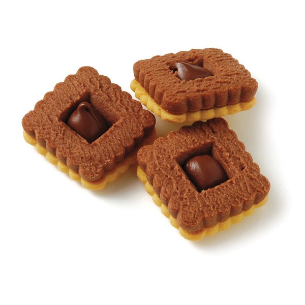 QUADRATINI BICOLORE CREMA-NOCC/CACAO IN CF DA KG 1,5 (B43.10)