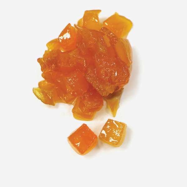 PESCHE A CUBETTI 14X14 SEMICANDITE IN SCIROPPO CONFEZIONE KG 3