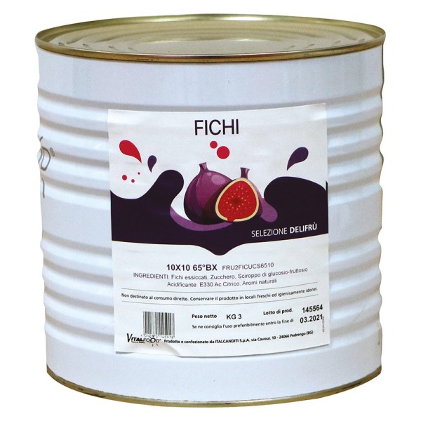 FICHI A CUBETTI 10X10 SEMICANDITI IN SCIROPPO DA KG 3