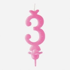 CANDELA N.3 ROSA CM 10 PZ 25