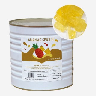 ANANAS A SPICCHI SEMICANDITO IN SCIROPPO DA KG 3