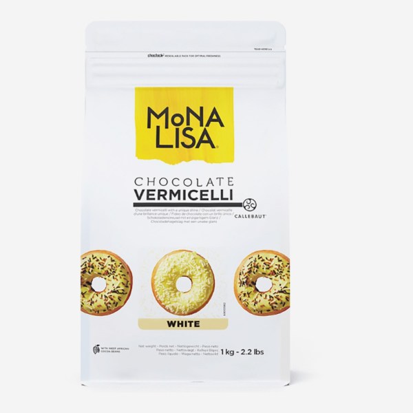 CODETTA DI CIOCCOLATO BIANCO (CHOCOLATE VERMICELLI WHITE) DA 1KG