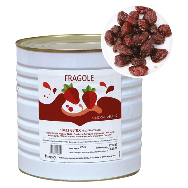 FRAGOLE SEMICANDITE IN SCIROPPO KG 3