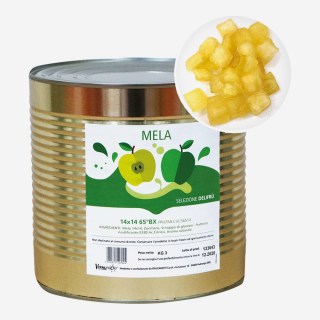 *MELA A CUBETTI 14X14 SEMICANDITA IN SCIROPPO KG 3